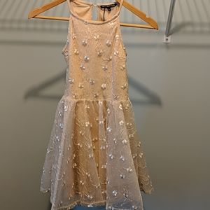 Cream girls dress Size 8